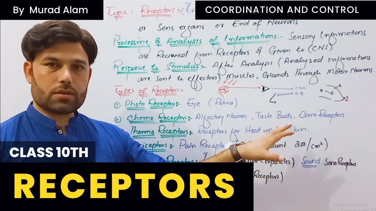 Receptors | Class 10th in Pashto | The Home of Science - YouTube