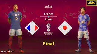 FIFA 23 | FRANCE vs. JAPAN | MBAPPE vs. MINAMINO | FIFA WORLD CUP FINAL | [4K]