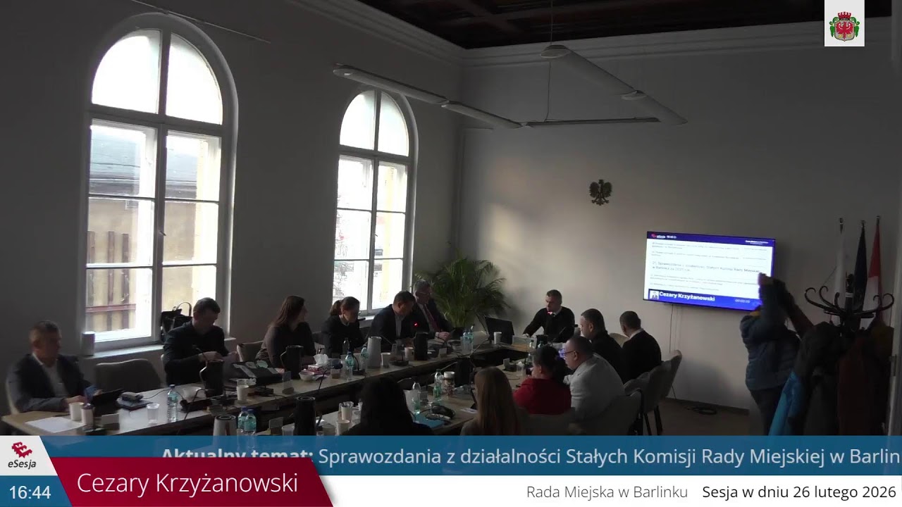 XXV Sesja Rady Miejskiej w Barlinku