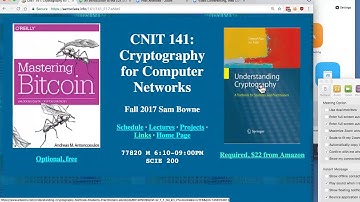 CNIT 141: Bitcoin and Blockchains (Part 1)