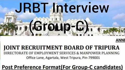 JRBT Post Preference format (for Group- C Candidates)