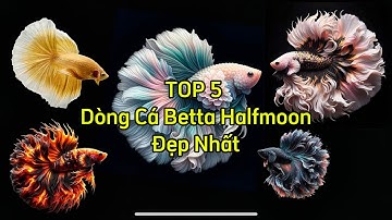 Top 5 Dòng Cá Betta Halfmoon Đẹp Nhất | Top 5 Most Beautiful Halfmoon Betta Fish Lines