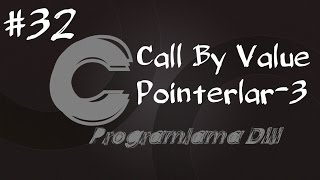C Programlama Dersleri 32 - Call By Value (Pointerlar-3)