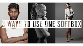 3 WAYS TO USE ONE SOFTBOX : Photography Lighting Tutorial | set.a.light 3D