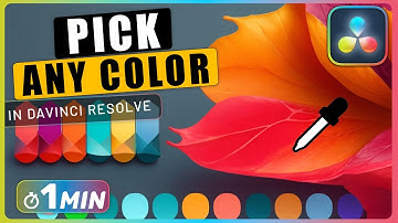 How to PICK ANY COLOR in Davinci Resolve