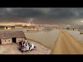 Great desert beauty after heavy rain in cholistan desert  desert village life  pakistan