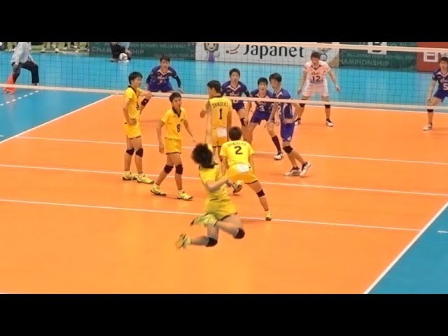 春高2018 鎮西高校1年 水町泰杜選手のサービスエース 準々決勝と3回戦
