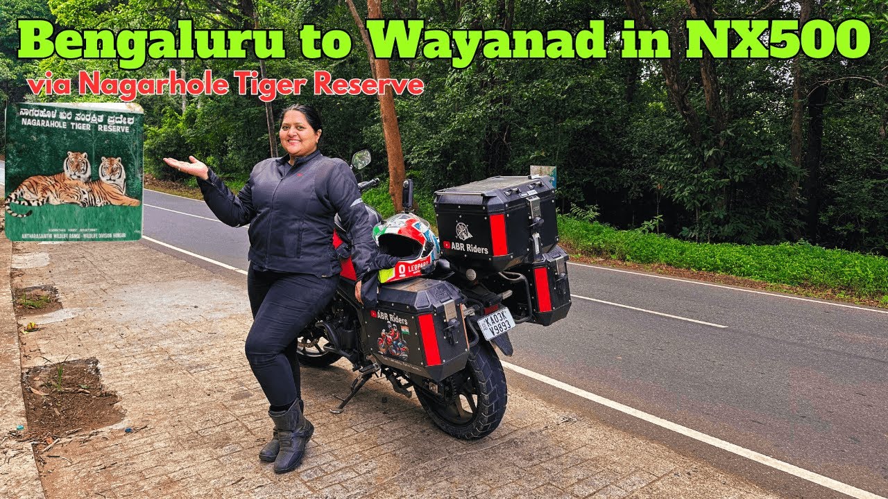 Bengaluru to Wayanad on Honda NX500 🐘| Spotted Wild Elephants & Deer in Nagarhole Jungle!