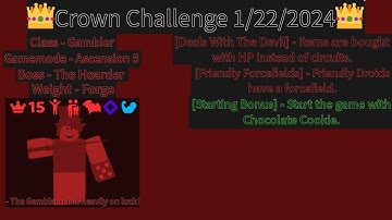 Crown Challenge 1/22/2024 - Randomly Generated Droids