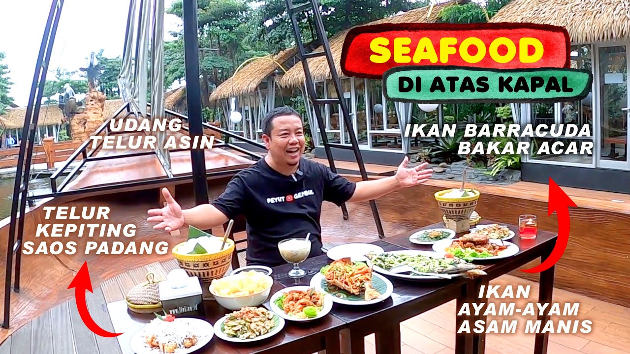 Pesta Seafood Ikan Barracuda dan Telur Kepiting - Rumah Makan Lembur Kuring Cimanggis
