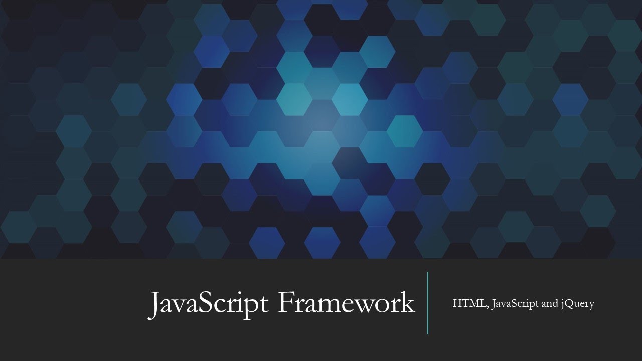 Create a custom JavaScript Framework - YouTube