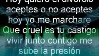 Video thumbnail of "Hector Acosta (El Torito) - Me Voy (Lyrics)"