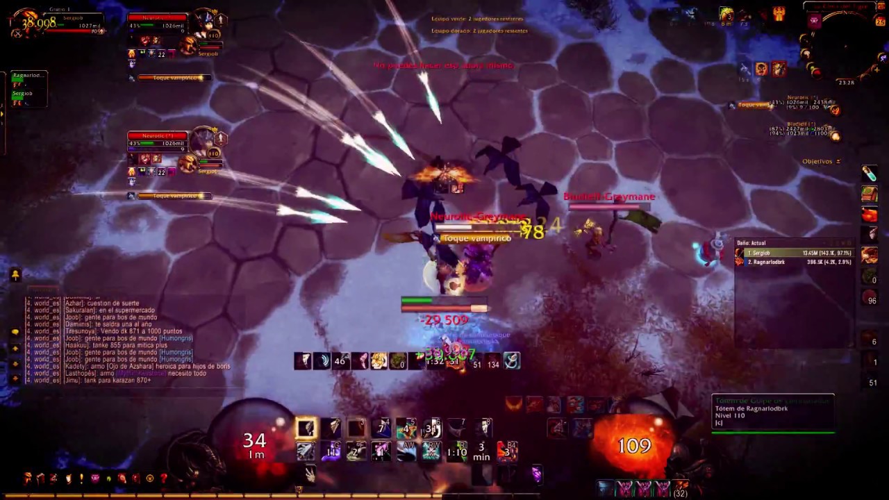 WoW Legion [Firestorm-Sylvanas] Arena 2vs2 Hunter & Shaman