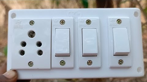 3 switch 1 socket connection || 1 socket 3 switch connection