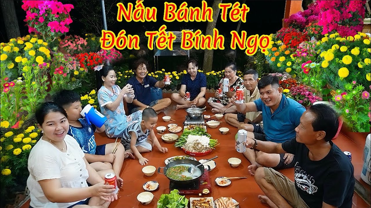Mua Bông Trưng Chòi Quê, Lai Rai Canh Nồi Bánh Tét Chuẩn Bị Đón Tết Bính Ngọ 2026 | MTQH