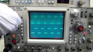 Tektronix 468 Analog storage oscilloscope　動作確認