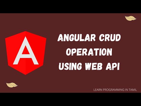 Angular crud | Angular crud in tamil | Angular Web api | Cheetah Media