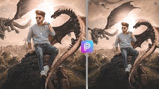 Dragon Photo Editing Tutorial PicsArt || Picsart Dragon Photo Editing Tutorial screenshot 2