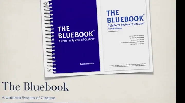 Mastering Bluebook: A Comprehensive Guide to Citations