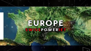 Satellite Map of Europe and Switzerland 3D Data