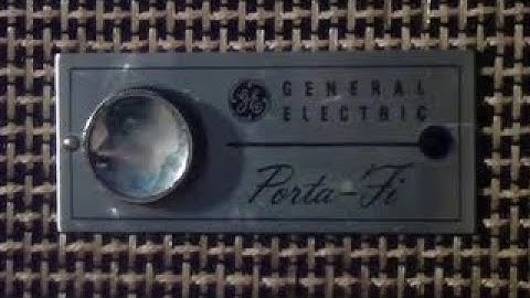 Gereral Electric Porta FI Tube Type Wireless External Speaker (Modified To Be An Audio Amp
