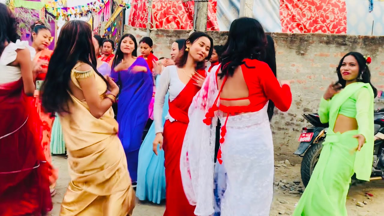 Tharu wedding Dance❤️Beautiful Ladies of Badgau Chitwan❤️🔥