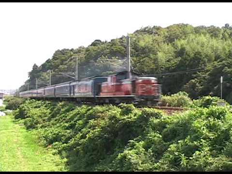 爆走するDD51牽引寝台特急「出雲」