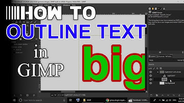 How to Outline Text in GIMP