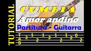 AMOR ANDINO - LOS DESTELLOS / Cumbia peruana / Tutorial: punteo, letra y acordes para guitarra chords
