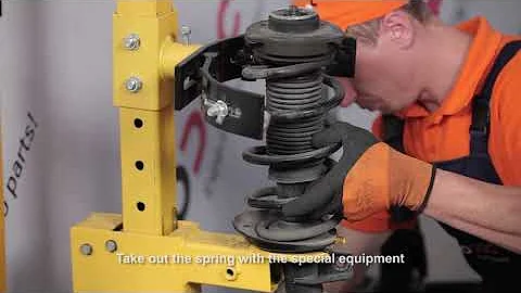 How to change suspension strut repair kit on VW / SKODA / AUDI TUTORIAL | AUTODOC