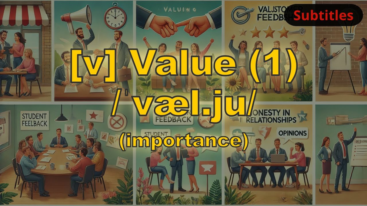 [v] Value meaning (importance) with 5 examples - YouTube