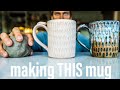 How to Make a Carved/Drippy Mug! - The Entire Pottery Process