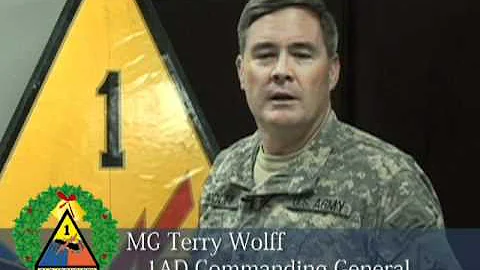Maj. Gen. Terry Wolff Holiday Greeting