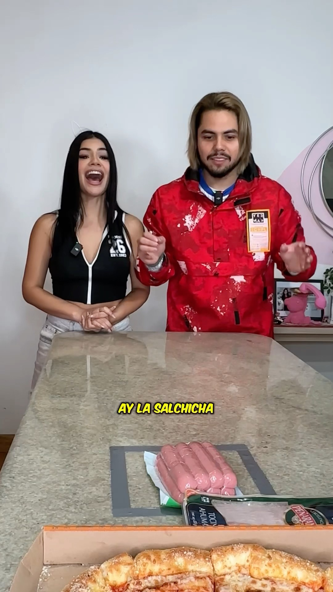 ARMA LA PIZZA CON LO QUE CAIGA EN EL CÍRCULO! #pizza