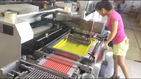 Grosgrain Ribbon 4 colors Screen Printing Machine