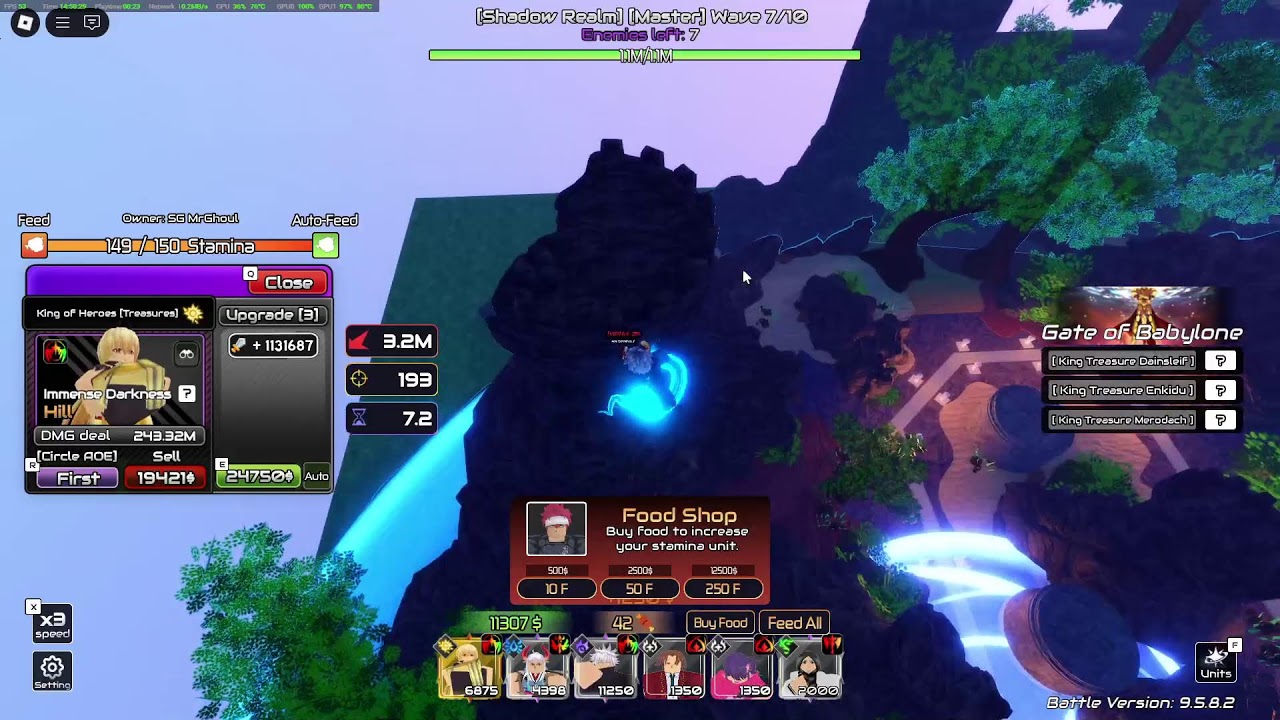 Getting Shadow Realm Orbs in AWTD