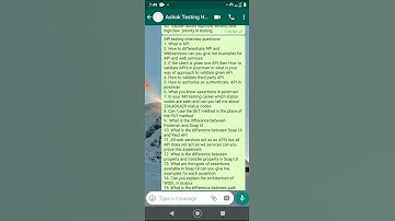 Functional and API testing Interview questions