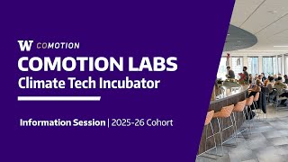 Information Session - CoMotion Labs Climate Tech Incubator, 2025-26 Cohort
