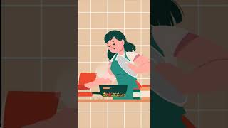 Cooking Story || Character animation || flame|| food || motion graphics