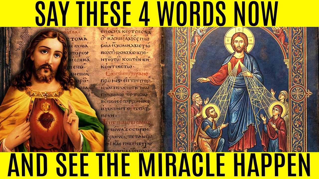 The 4-Word Phrase Jesus Spoke Before Every Miracle — Nag Hammadi Texts Confirm It (Say It Now)