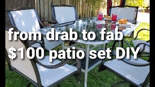 Refinishing Secondhand Patio Furniture + Door DoOver's to Get it Right!