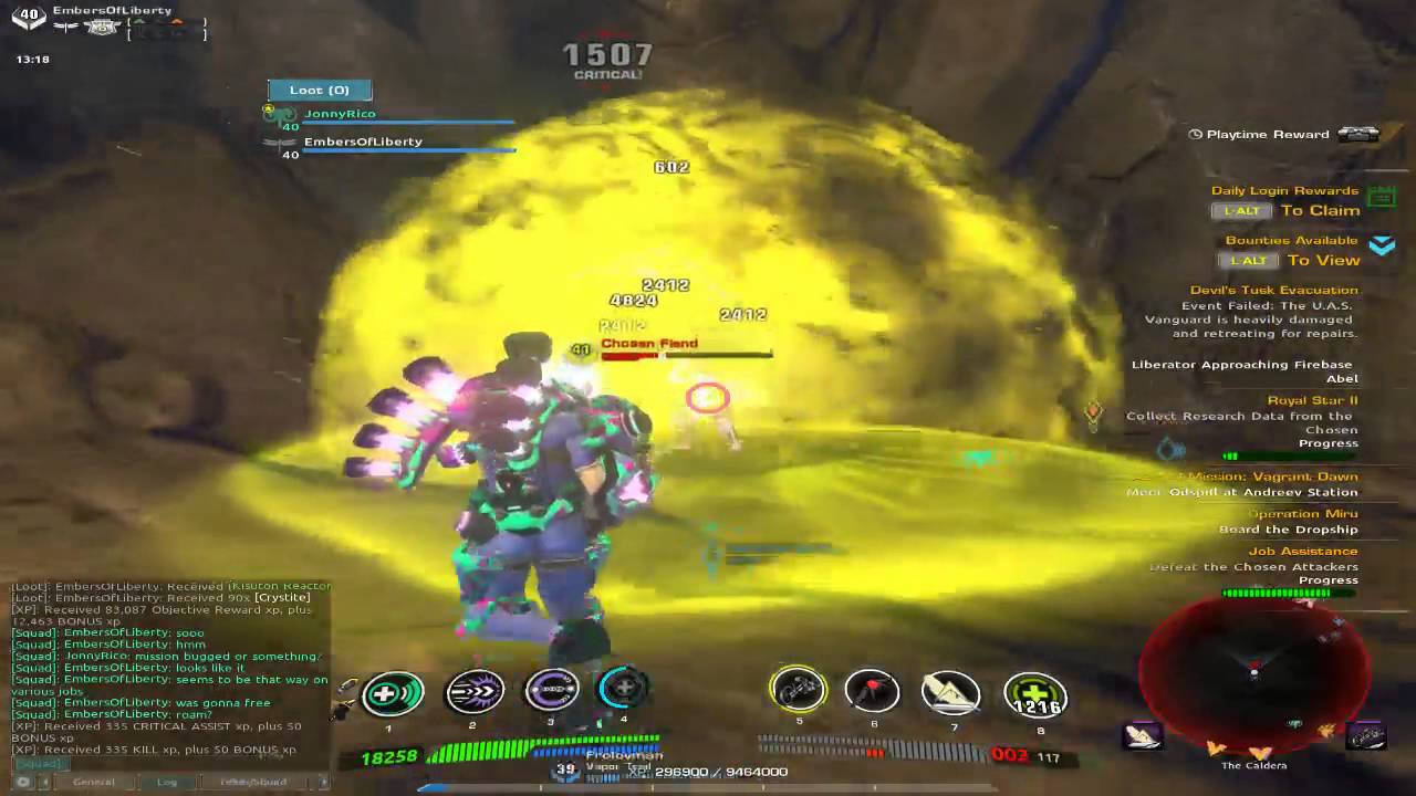 Firefall PvE Free Roam Duo Devil's Tusk