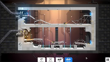 Bridge Constructor Portal Level 45 Convoy Walkthrough