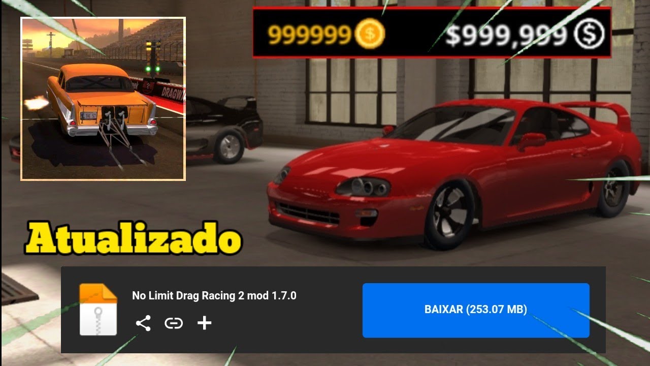 No Limit Drag Racing 2 Dinheiro Infinito + Carros Liberados Atualizado ...
