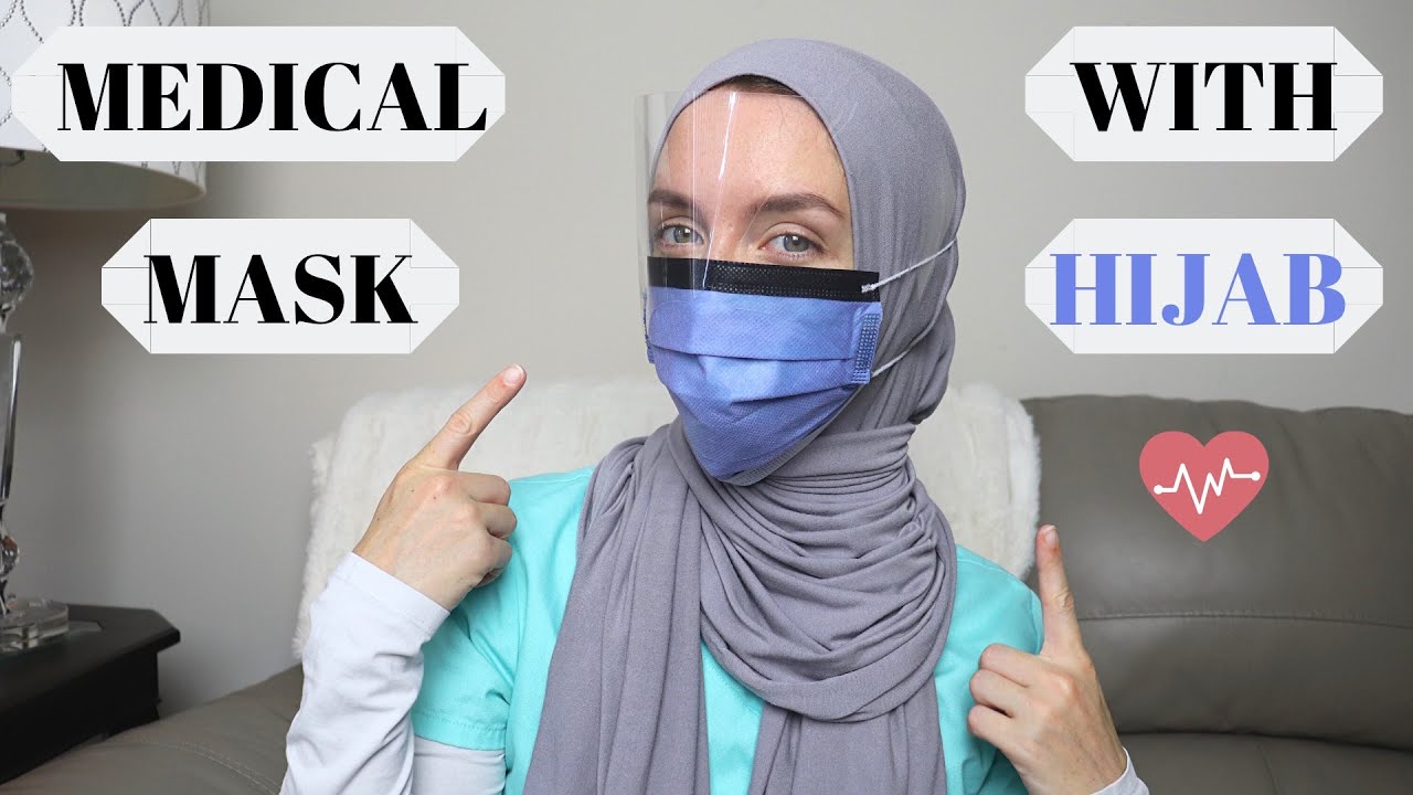  How to Wear  a Medical Mask  with Hijab  Best Trick YouTube