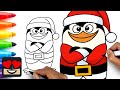 How To Draw Christmas Skipper Penguins of Madagascar