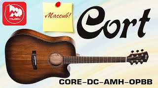 Электроакустическая гитара из массива CORT CORE-DC-AMH-OPBB