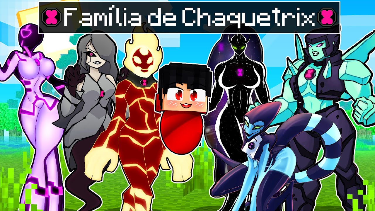 P3DRU tem uma FAMÍLIA CHAQUETRIX no Minecraft