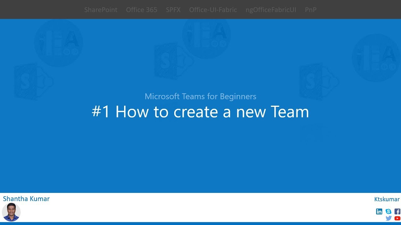 Microsoft Teams - How To Create A New Team