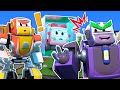 EVIL ROBOT freezes the RESCUE TEAM! Help, SUPER FIRETRUCK! - Robot &amp; Fire Truck Transform